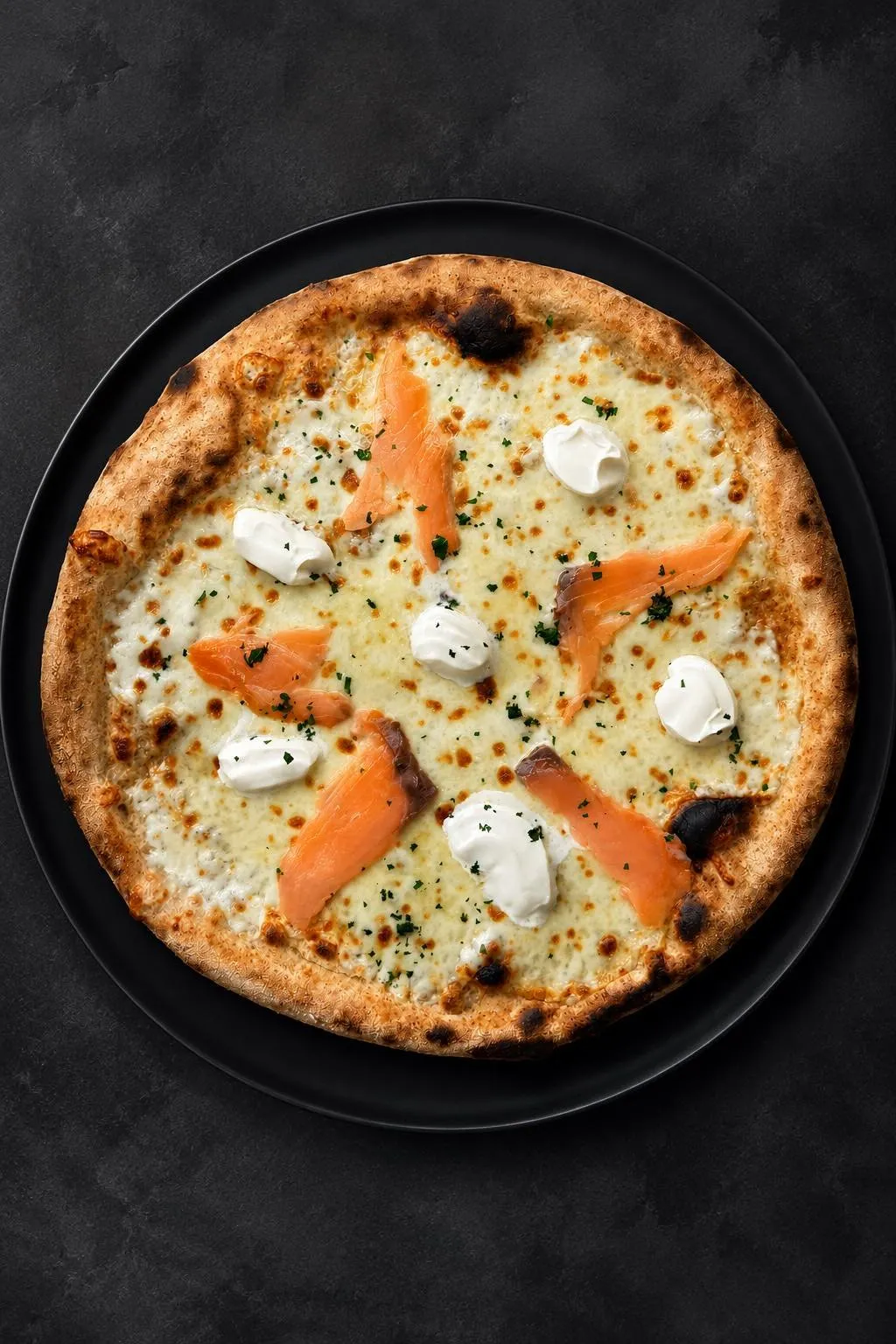 Pizza salmone